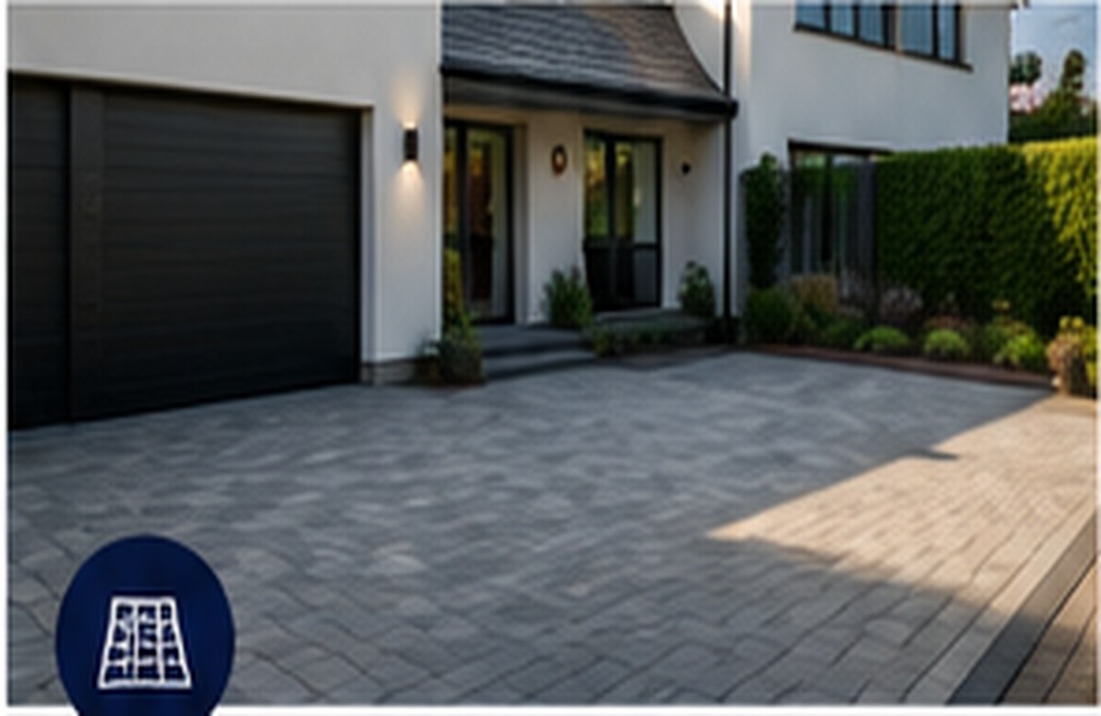 Modern driveway